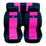 Capa Banco De Carro Em Nylon Cor Rosa P/ Passat 2000a09