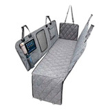 Capa Banco Traseiro Carro Pet Gato Cachorro Premium - Cinza