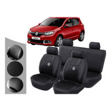 Capa Bancos De Couro Renault Sandero 2013/2014/2015