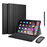 Capa Book Para iPad 5 6 + Teclado Abnt2 Bateria + Mouse