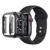 Capa Bumper Vidro Kit C/ Pulseira Apple Watch 38/40/42/44 Se