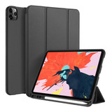 Capa C/ Suporte Caneta + Pelicula P/ iPad Pro 12.9 Face Id 