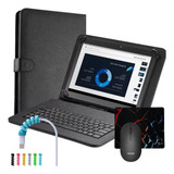 Capa C/ Teclado + Mouse Para Tablet Samsung Galaxy Tab S9 Fe