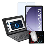Capa C/ Teclado P/ Tablet Galaxy A9 Tela 8.7 + Mouse Sem Fio
