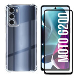 Capa Capinha Anti Impacto Para Motorola Moto G200 + Pelicula