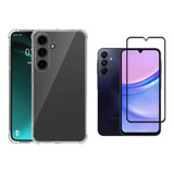 Capa Capinha Anti Impacto Para Samsung A15 6.5 + Película 3d