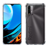 Capa Capinha Anti Queda P/ Redmi 9t + Película 3d Vidro