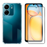 Capa Capinha Anti Queda + Película Para Xiaomi Redmi 13c
