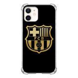 Capa Capinha Anti Shock Logo Barcelona Campeão Preto Símbolo