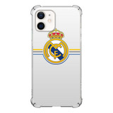 Capa Capinha Anti Shock Logo Real Madrid Campeão Branco