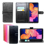 Capa Capinha Carteira Para Galaxy A10 M10 Flip Case Cores