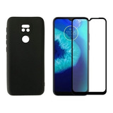 Capa Capinha Case Aveludada P/ Moto G9 / G9 Play + Pelicula