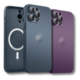 Capa Capinha Case Glass Vidro Magnética Para iPhone 11 Ao 15