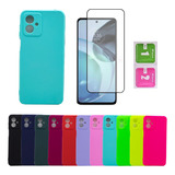 Capa Capinha Case + Pelicula De Vidro Para Motorola Moto G14