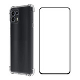 Capa Capinha Case + Pelicula Vidro 3d Para Moto Edge 20 Lite