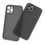 Capa Capinha Fina Para iPhone 12 Pro + Pelicula 3 D