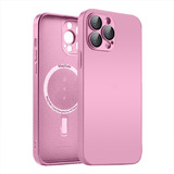 Capa Capinha Glass Vidro Magsafe Para iPhone 15 + Pelicula