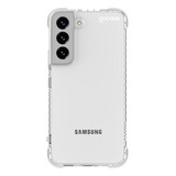 Capa Capinha Gocase P/ Samsung Galaxy S22 Clear Logo White
