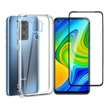 Capa Capinha Para Xiaomi Redmi Note 9 + Pelicula Vidro 3d