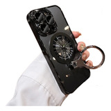 Capa Capinha Para iPhone Magsafe Transparente Com Suporte