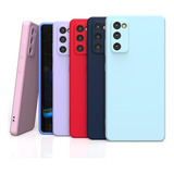 Capa Capinha Silicone Aveludada Para Samsung Galaxy A03s Cor Azul Royal