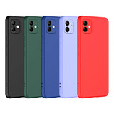 Capa Capinha Silicone Aveludada Para Samsung Galaxy A05 Cor Preto