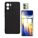 Capa Capinha Slim + Película Hidrogel+ P Cam P/ Moto Edge 40