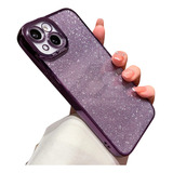 Capa Capinha iPhone Case Com Gliter 11 12 13 14 Promax 2em1