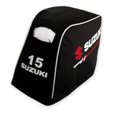 Capa Capô Motor Popa Suzuki 15 Modelo Novo Ate 2020 + Brinde
