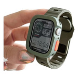 Capa Case Aro + Pulseira P/ Apple Watch 4 5 6 7 8 9 Ultra