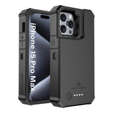 Capa Case Bateria P/ iPhone 15 Pro Max 10000mah Carregadora 