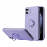 Capa Case Capinha P/ iPhone 11 Proteção Camera Suporte Anel