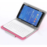 Capa Case Com Teclado Bluetooth Para Tablet 7'-8' Universal