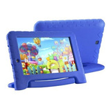 Capa Case Emborrachado Azul Maleta Tablet M7 3g 4g M7s Plus
