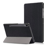 Capa Case Flip P/ Galaxy Tab S6 T860 T865 + Pelicula Vidro