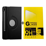 Capa Case Giratória Tablet S7 Fe 12.4 + Película De Vidro 