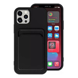 Capa Case Macia Silicone Porta Cartão Para iPhone 15 Pro Max