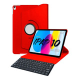 Capa Case Para iPad Apple 10th 2022 A2696 10.9 + Teclado