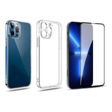 Capa Case Silicone Anti Impacto Para iPhone 11 + Película 3d