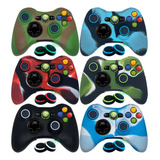 Capa Case Silicone Para Controle Xbox 360 Par Grip Analógico