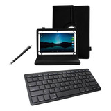 Capa Case + Teclado Bluetooth P/ Tablet Pritom 7 Polegadas