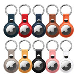  Capa Chaveiro De Couro Para Airtag Apple Proteção Total