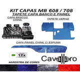 Capa Chinil Banco + Painel + Tapete Verniz Mb 608 708