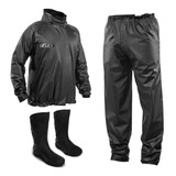 Capa Chuva Delta C/ Gola Alta Pvc + Bota Motosafe Motoqueiro