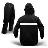 Capa Chuva Moto Impermeável Nylon Jaqueta Com Capuz + Calça
