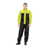 Capa Chuva Motoqueiro Nylon Luxo Gola Forro Ventilação Cores