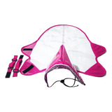 Capa Chuva Pet Capuz Dog Cão Azul Ou Rosa Raças Grandes
