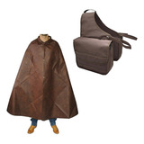 Capa Chuva Poncho Cavaleiro + Alforge Térmico Impermeável