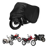 Capa Cobrir Moto Em Couro Impermeável Forrada Sol Anti Risc