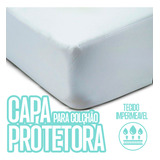 Capa Colchão Impermeável Elástico Solteiro 0,88x1,88x0,25 M